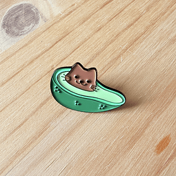 Pin Metálico Avocado Cat