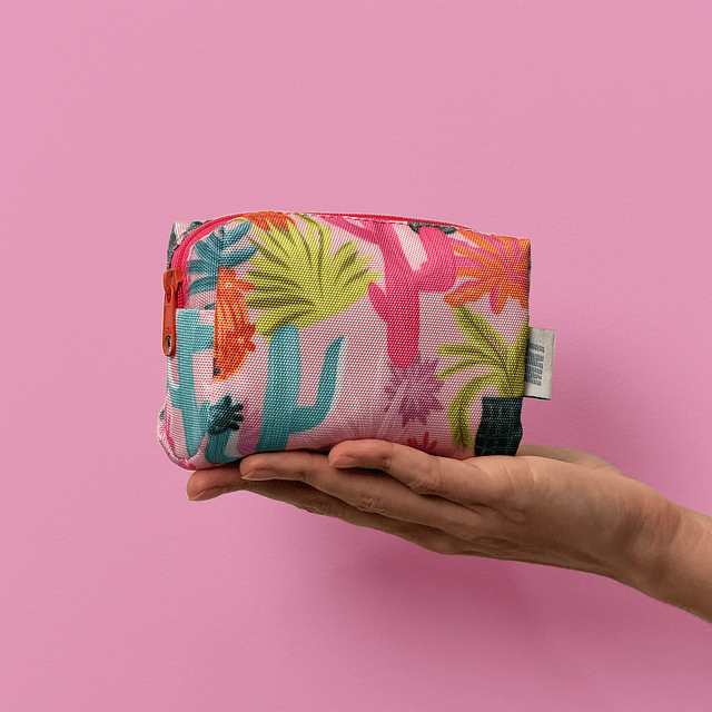 Cosmetiquera Mini Pink Cactus