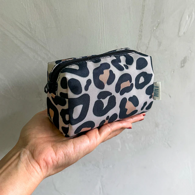 Cosmetiquera Mini Light Nude Leopard