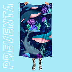 Toalla de Microfibra Deep Blue