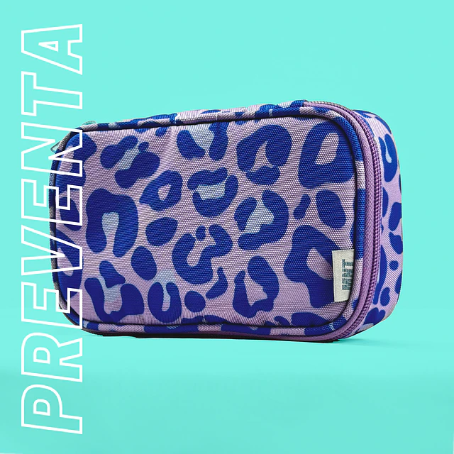 Organizador de Cables PRO Leopardo Lila