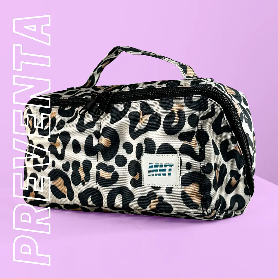 Cosmetiquera Rombo Nude Leopard / La más viral de TikTok 1