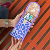 Portacepillos Leopardo Lila