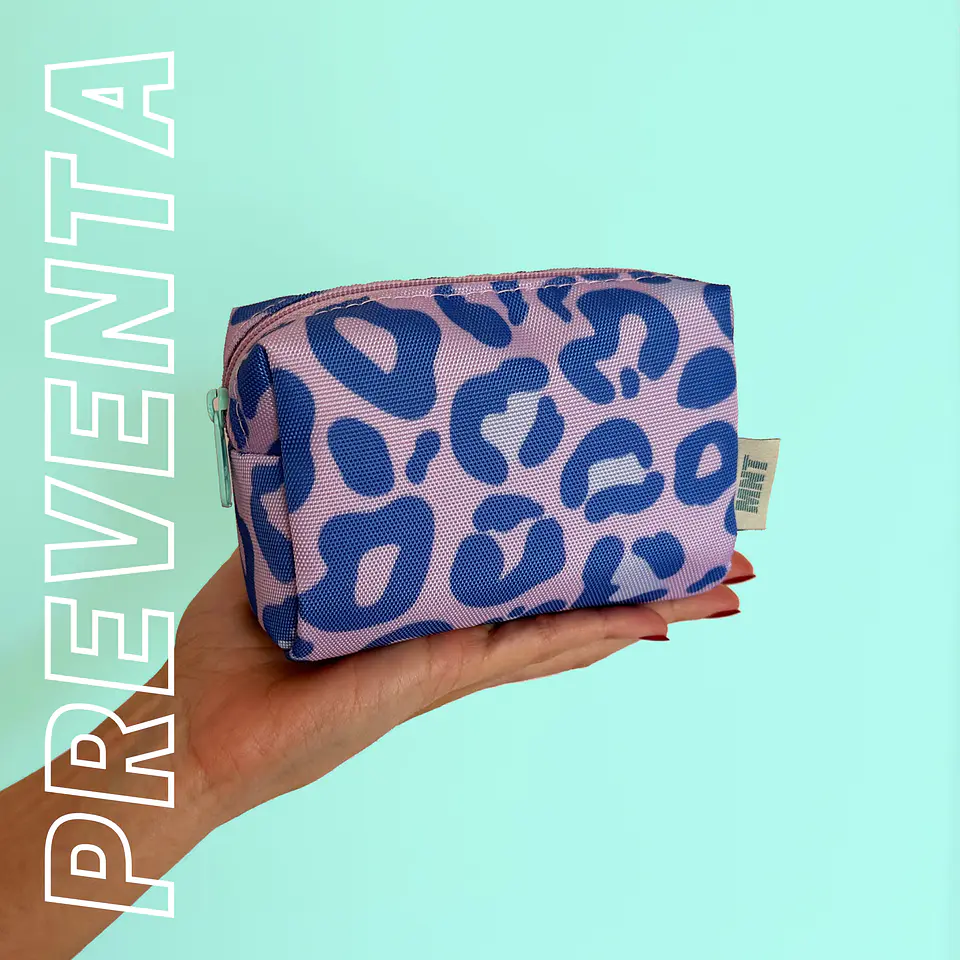 Cosmetiquera Mini Leopardo Lila 1