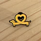 Pin metálico perro salchicha corazón - Miniatura 1