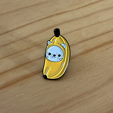 Pin Metálico Banana Cat