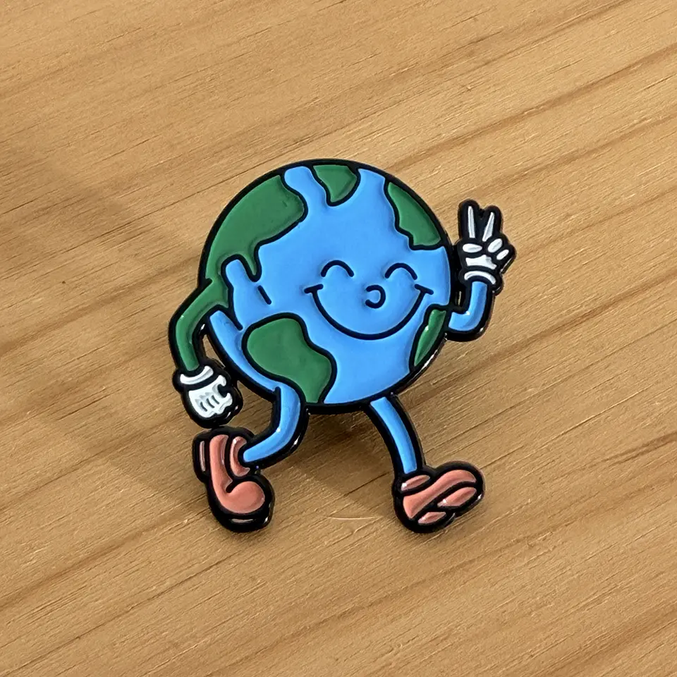Pin Metálico Planeta Tierra 1