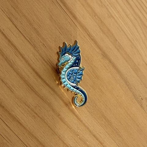Pin metálico Caballito de mar