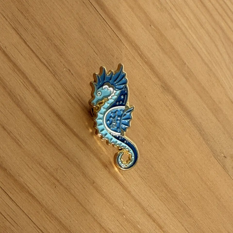 Pin metálico Caballito de mar 2