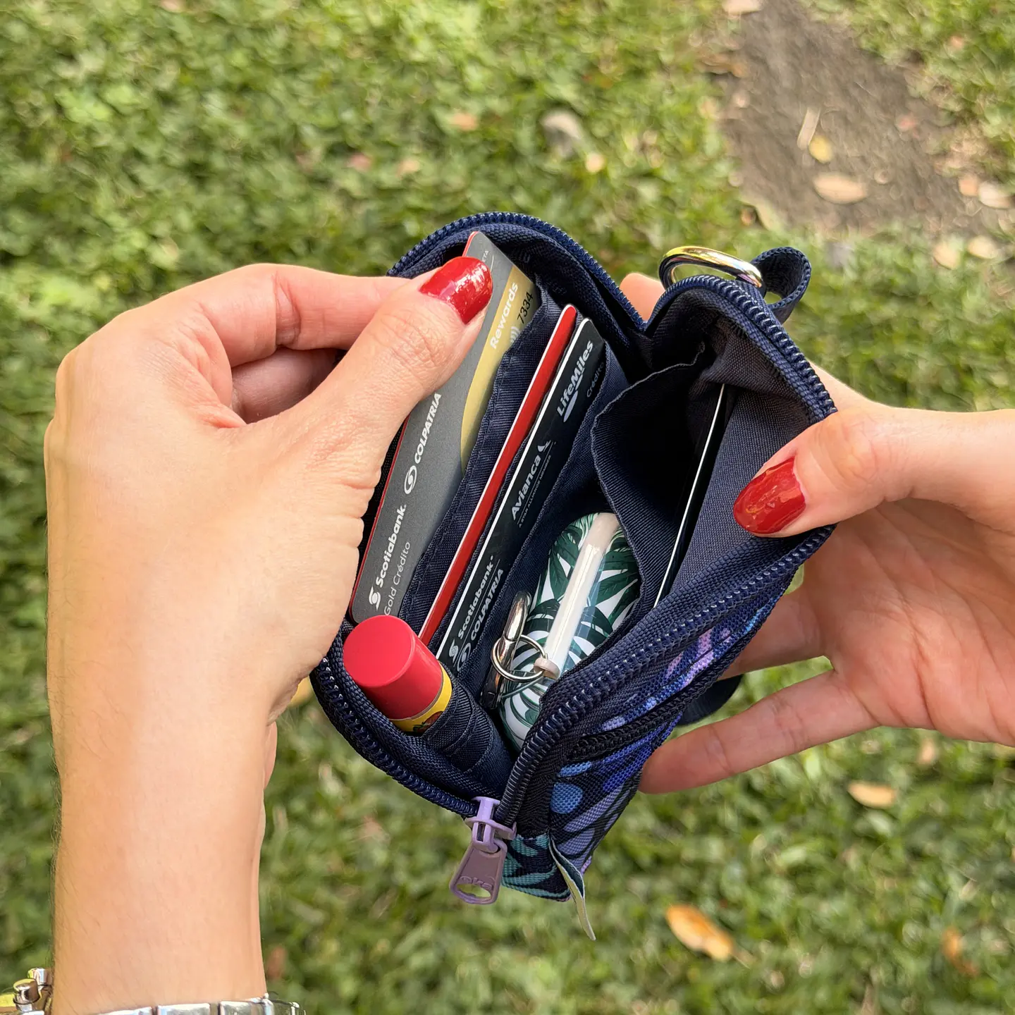Iris Wallet Caribbean Waves Blueberry 3