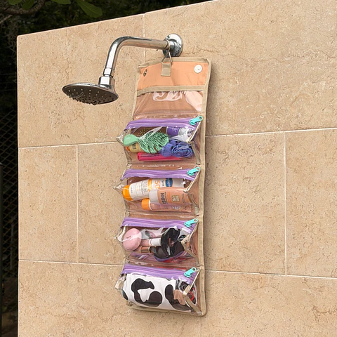 Organizador Triángulo Leopardo Lila