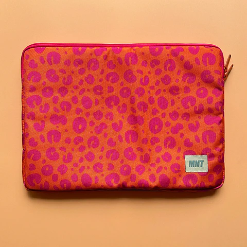 Funda Portátil 14" Orange Leopard