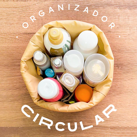 Organizador Circular Leopardo Lila