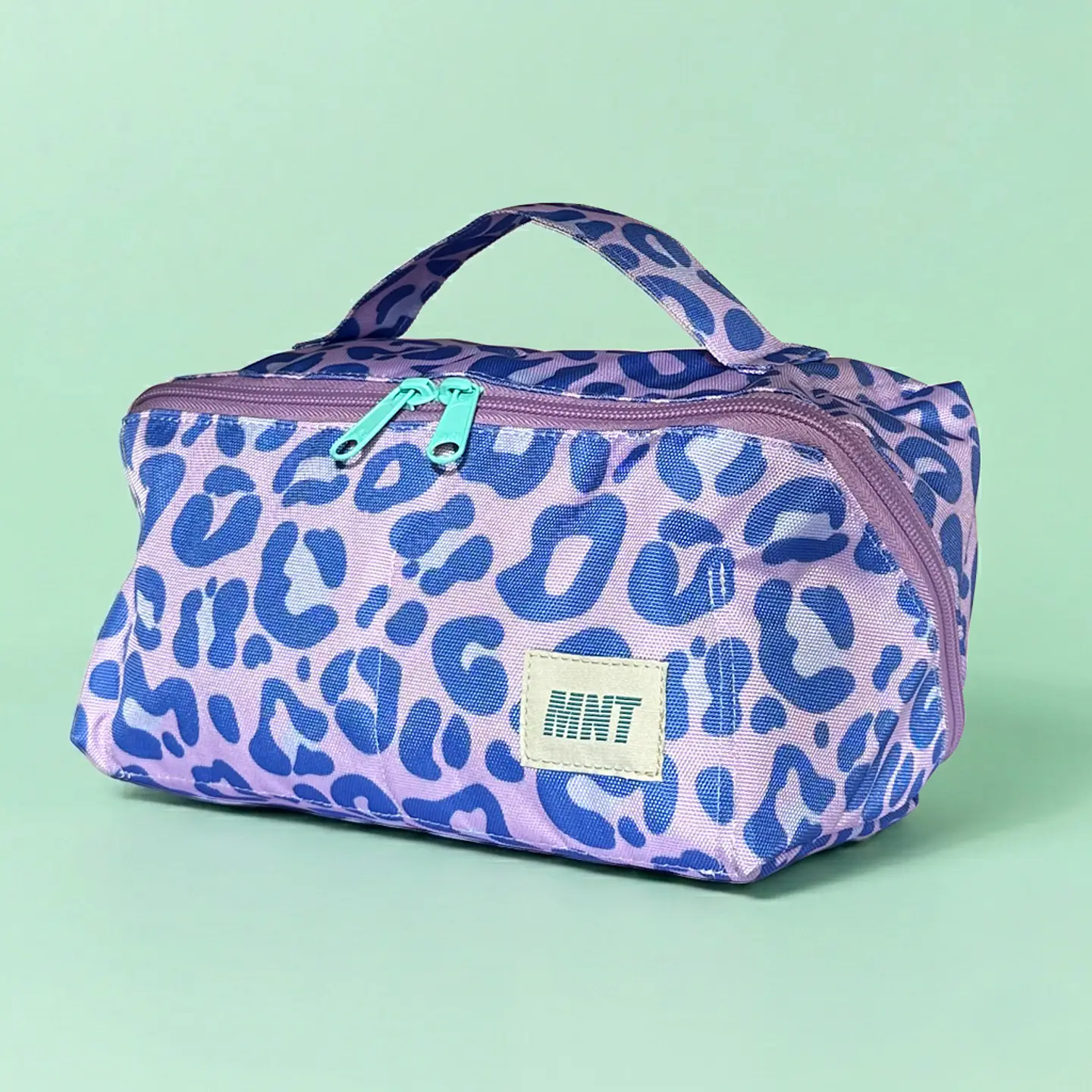 Cosmetiquera Rombo Leopardo Lila / La más viral de TikTok 1