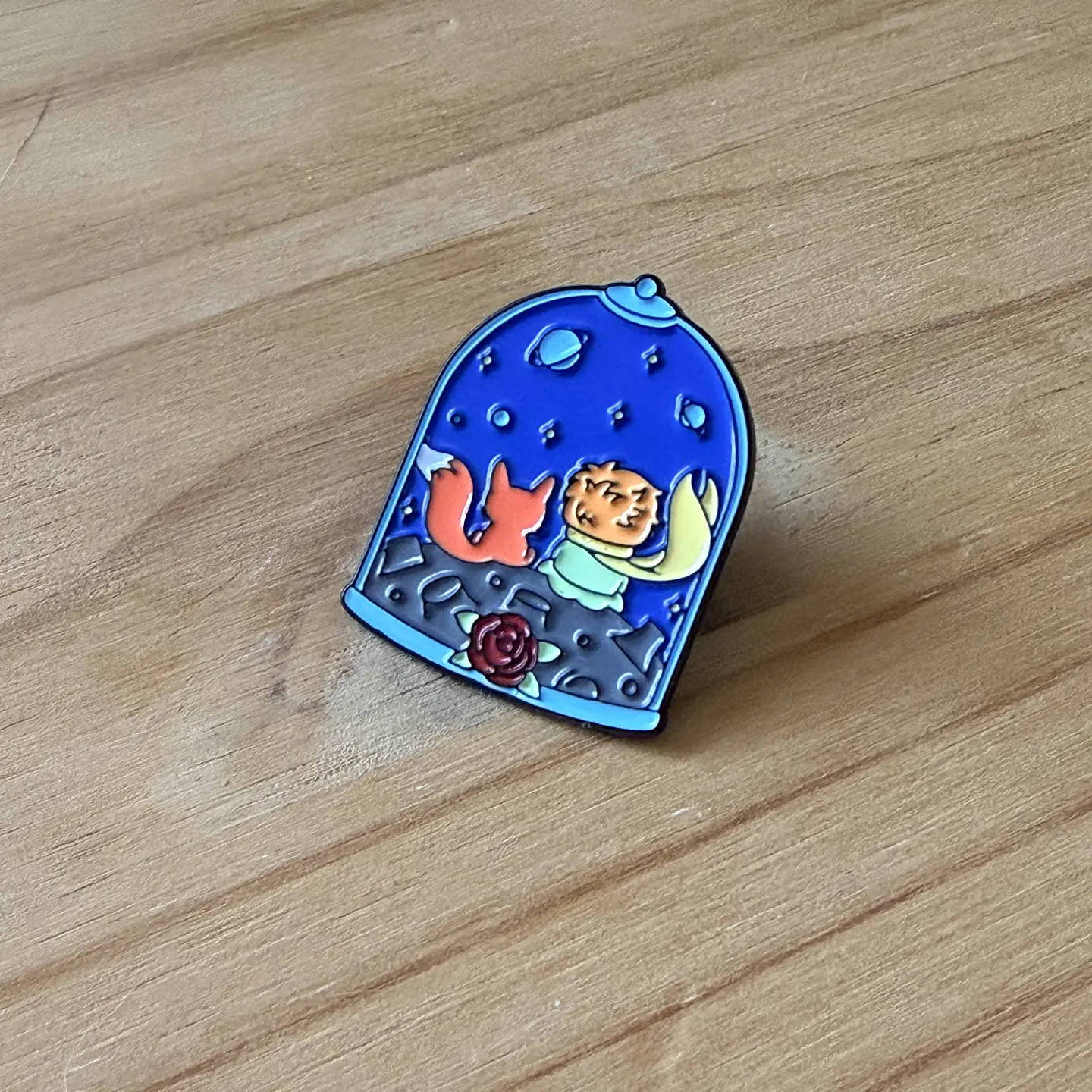 Pin Metálico Principito y Zorro 1