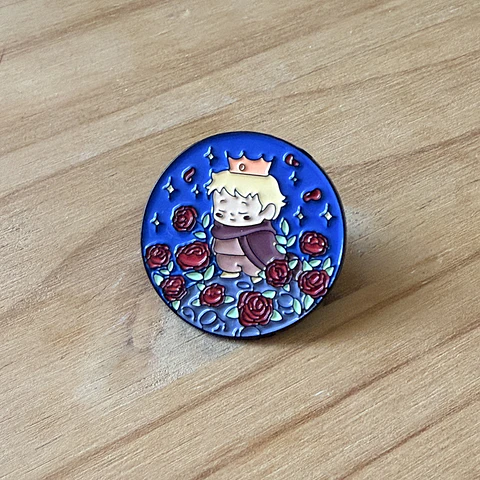 Pin Metálico Principito Rosa