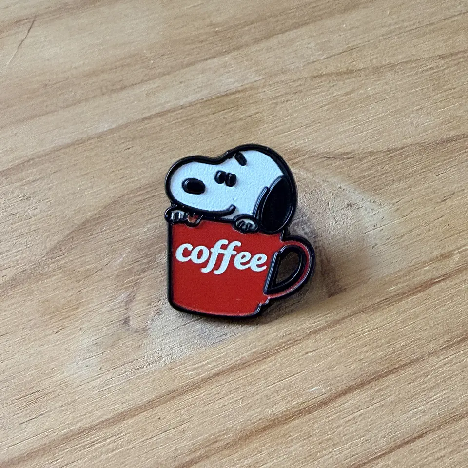 Pin Metálico Snoopy Coffee 1