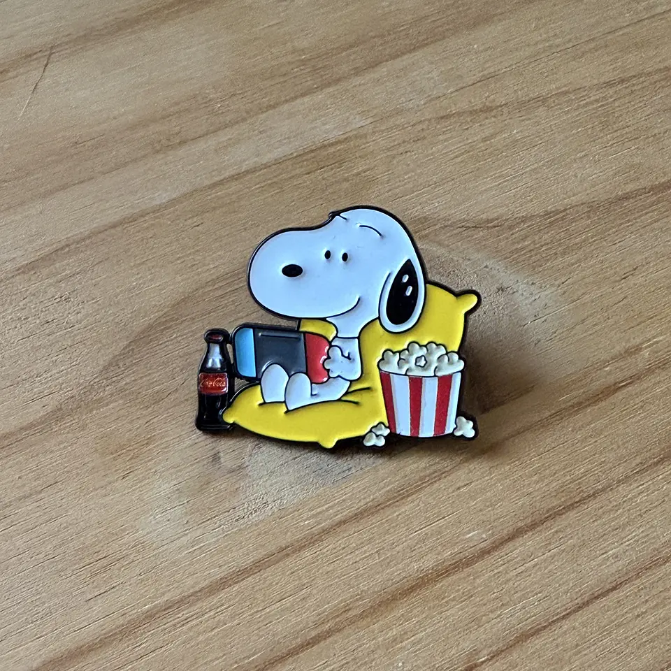Pin Metálico Snoopy Popcorn 1
