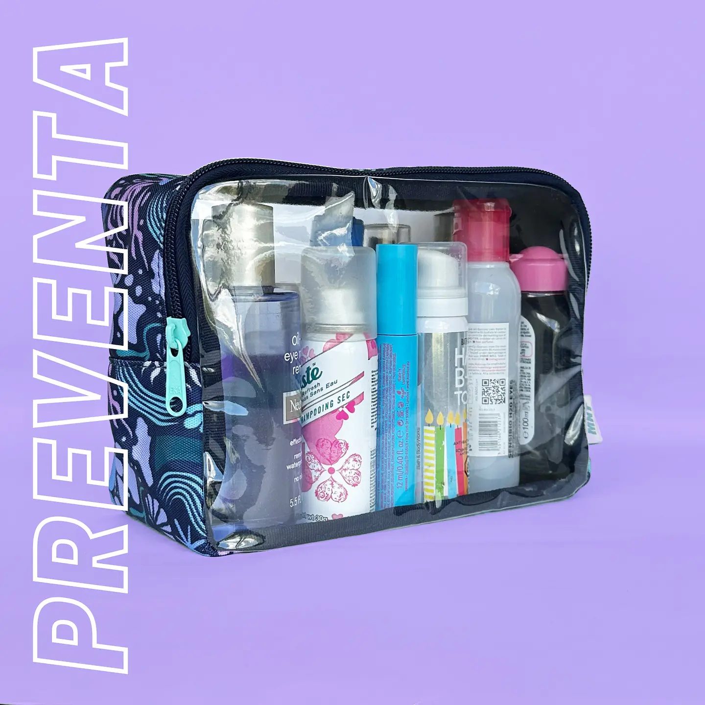 Cosmetiquera Anna Caribbean Waves Blueberry 1