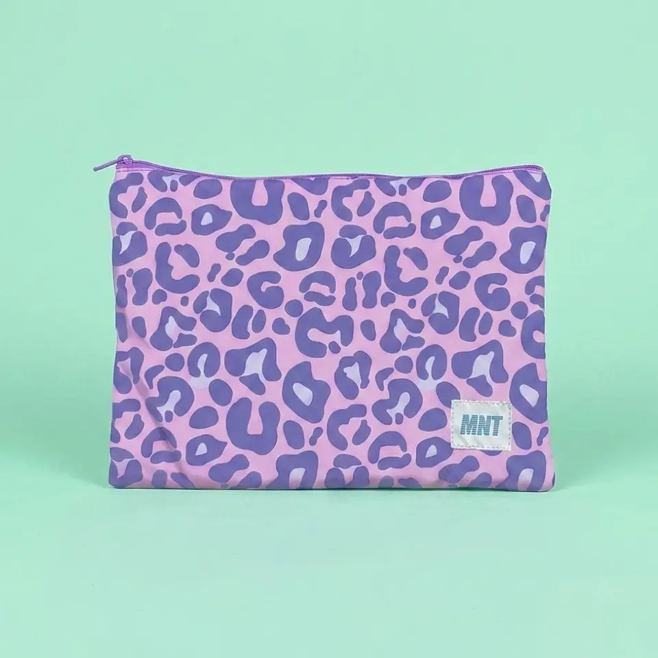 Bolsa Viajera Pequeña Leopardo Lila 1