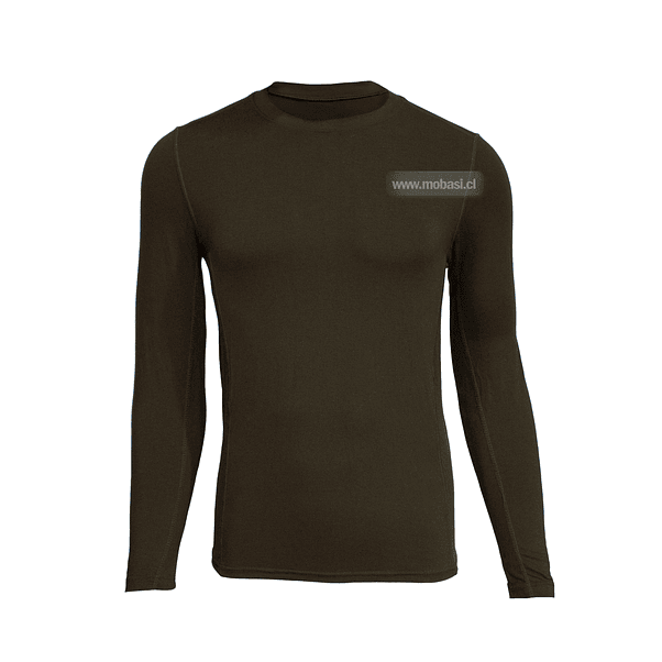 Camiseta Primera Capa Térmica de Bambú Verde Uniformado Airsoft 1