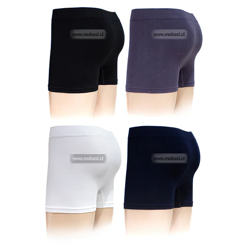 x4 Boxer Corto de Bambú sin Costura