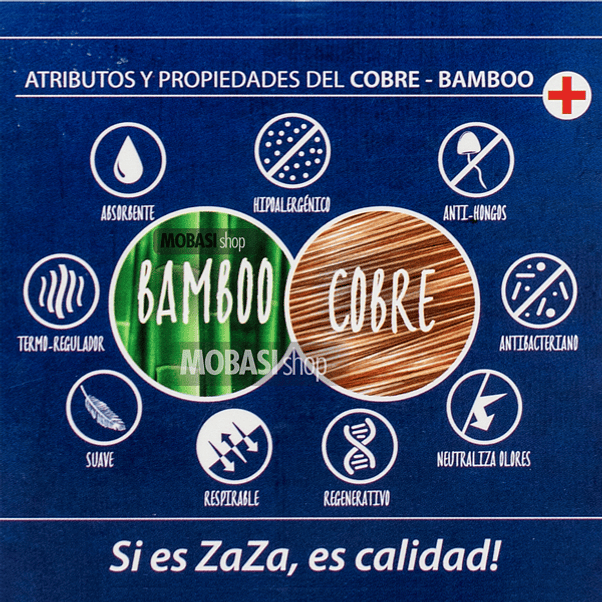 X4 Pares Calcetín Largo Americano Cobre+ Bambú - Sin Costura 4