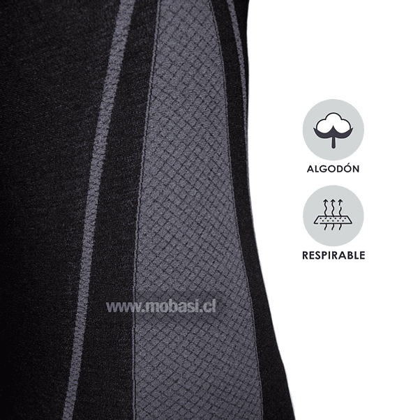 Conjunto Primera Capa Algodón Calza +Camiseta Hombre 6