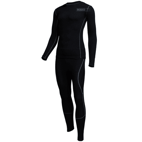 Conjunto Primera Capa Algodón Calza +Camiseta Hombre