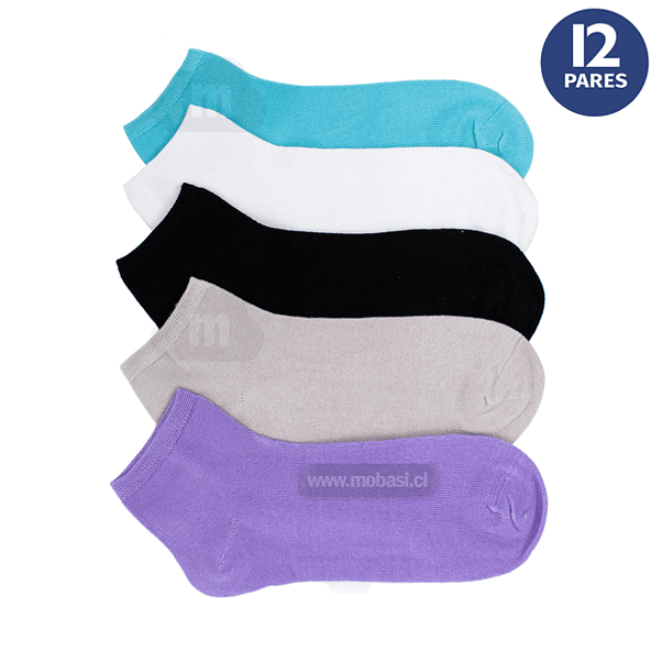 x12 Calcetín Tobilleras de Bambú - Sin costura 3