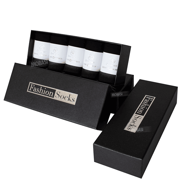 X5 Pares Calcetines Corte Medio Bambú +cobre en Caja Regalo 4