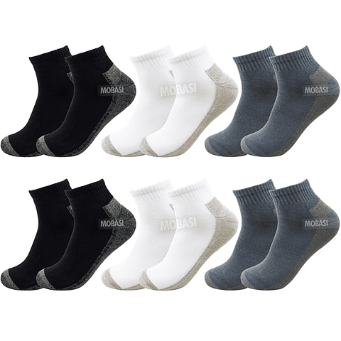 x6 Calcetín Tobillera Bambú +COBRE Outdoor Trekking