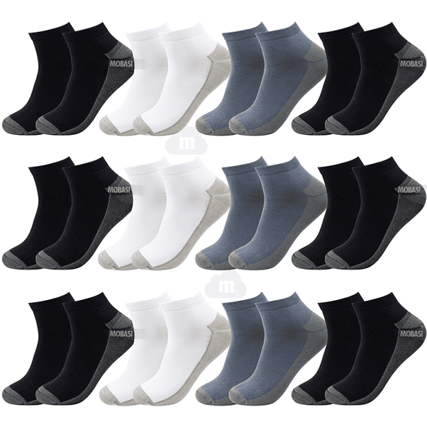 X12 Calcetín Tobilleras Bambú +COBRE - Sin Costura 1