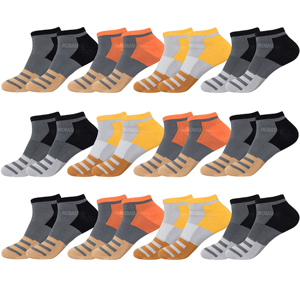 x12 Calcetín Tobilleras Bambú - Sin Costura 1