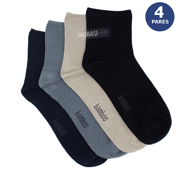 x4 Calcetín Largo americano Bambú - Sin costura 3