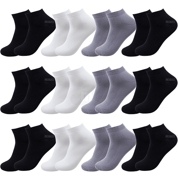 x12 Calcetín Tobilleras de Bambú Hombre 1