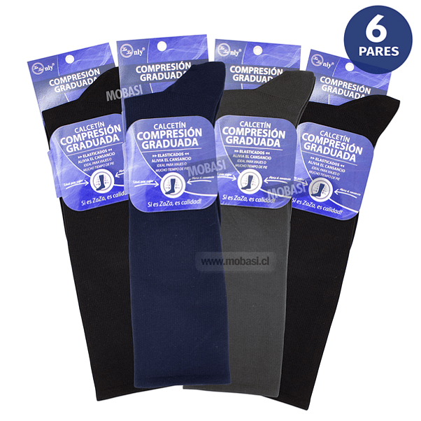 X6 Calcetín Compresión Graduada Stándar - Várices 1