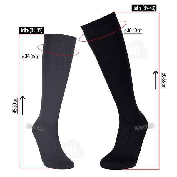 X6 Calcetín Compresión Graduada Stándar - Várices 4