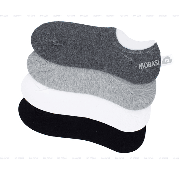 x12 Calcetín Tobilleras Super Invisible Algodón 3