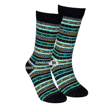 X6 Calcetín Invierno Lana Térmicos Grueso Sin Costura - Mujer