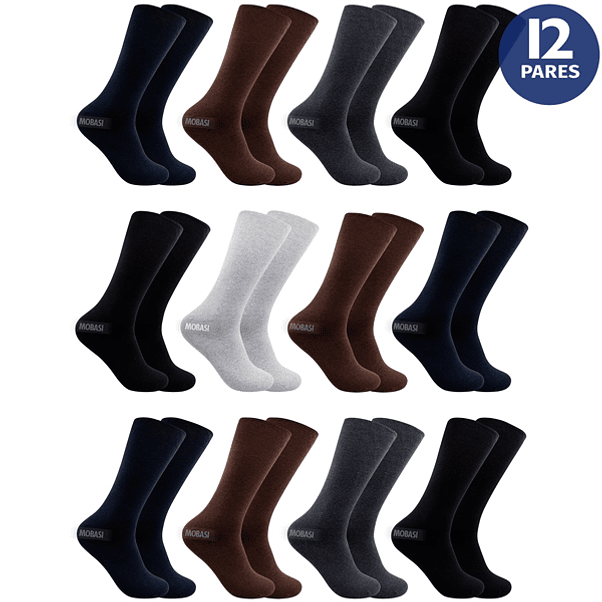 x12 Calcetines Polycotton Diabético - Sin costura  1