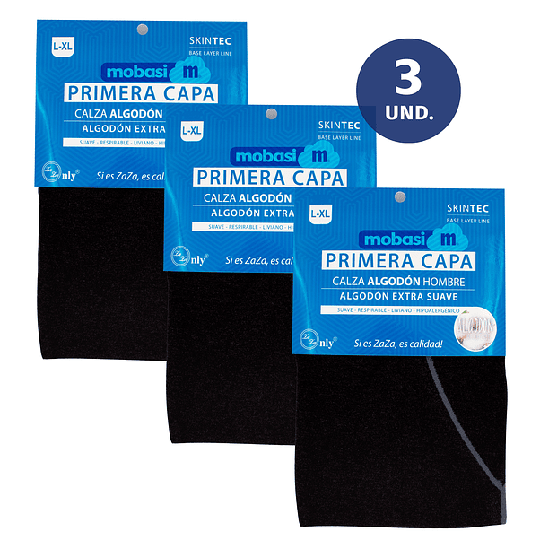 X3 Calza Pantalón Primera Capa Skintec Algodón Hombre 2
