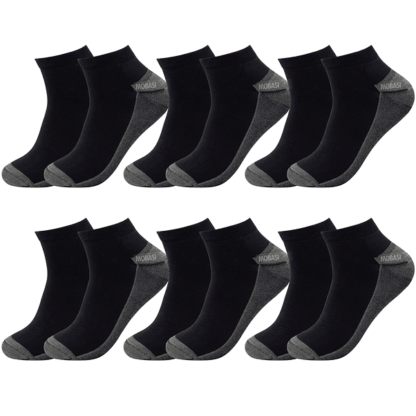 X6 Calcetín Tobilleras Bambú +COBRE - Sin Costura 6