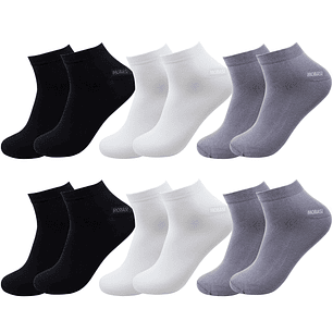 x6 Calcetín Tobilleras Bambú - Sin costura