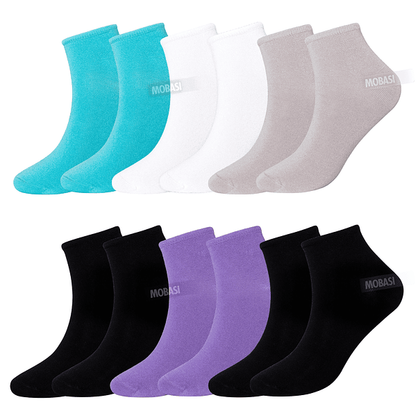 x6 Calcetín Tobilleras Bambú - Sin costura 2