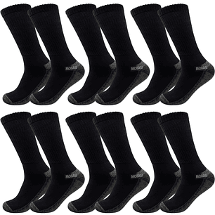 x6 Calcetín Semi grueso Deportivo Bambú +COBRE - Sin costura