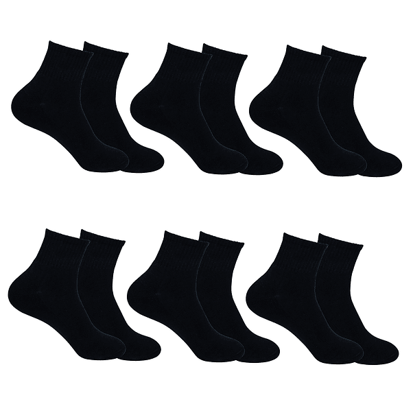 x6 Pares Calcetín Algodón Largo americano - Sin costura 2