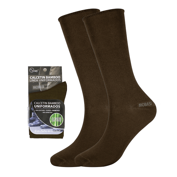 x6 Calcetín Bambú Uniformado Carabineros - Sin costura 5