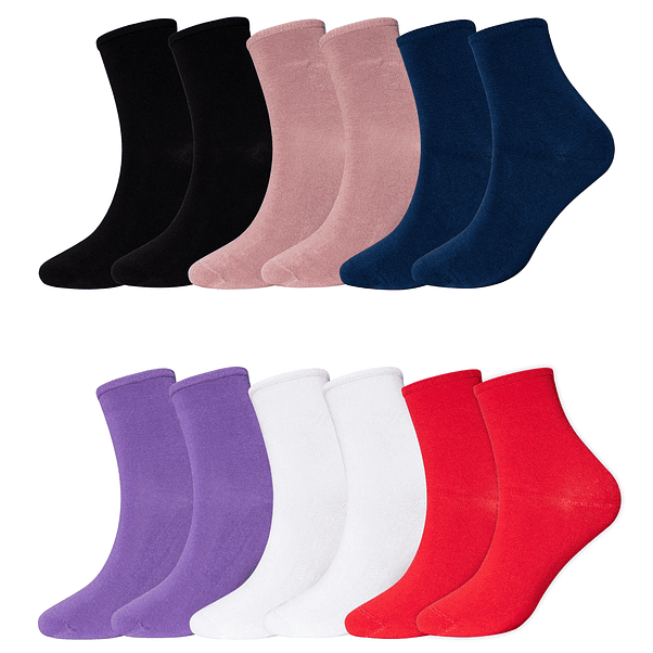 x6 Calcetín Largo americano Bambú - Sin costura 2