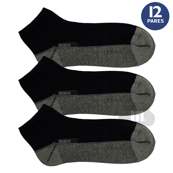 x12 Calcetín Tobilleras Bambú +COBRE - Sin costura 6
